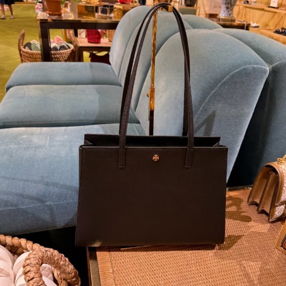 Tory Burch Emerson Saffiano Leather Large Work Tote Bag - www 